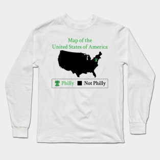 Map of the United States of America Long Sleeve T-Shirt
